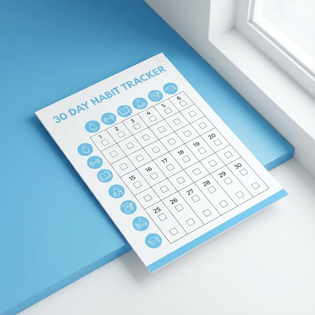 30 Day Habit Tracker Preview