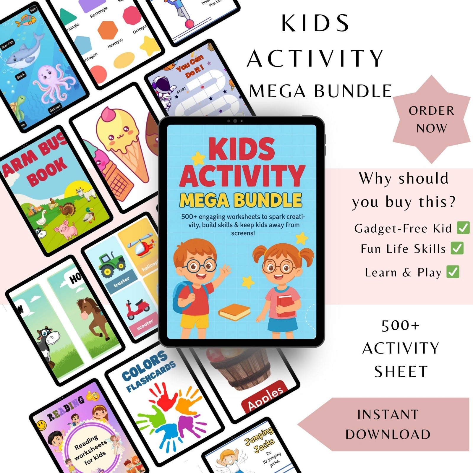 Kids Activity Mega Bundle – Fun & Learning Worksheets