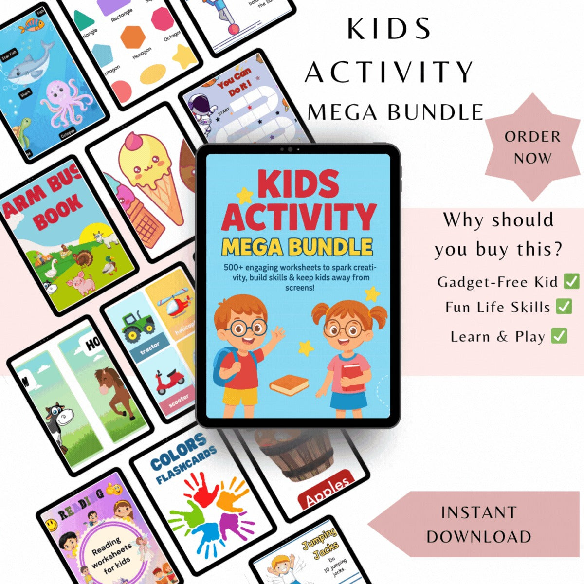 Kids Activity Mega Bundle – Fun & Learning Worksheets