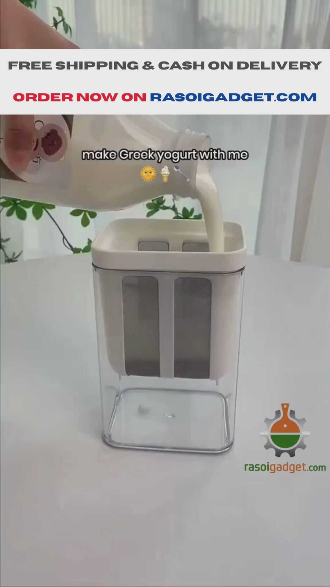Multifunctional Yogurt Filter with Fine Mesh Strainer