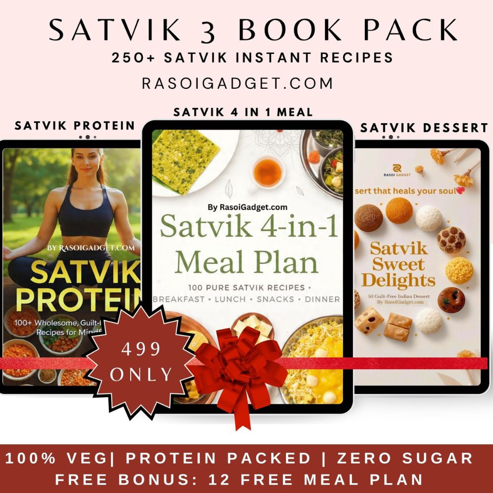 🪔 THE SATVIK 3-BOOK PDF COLLECTION — WHERE HEALTH MEETS CELEBRATION! 🪔